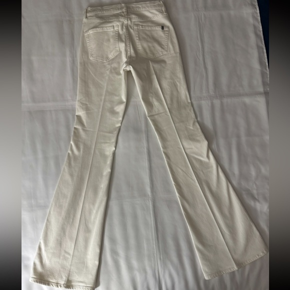 Buffalo David Bitton White Inka Flare High Rise Stretch Jeans - Picture 9 of 10